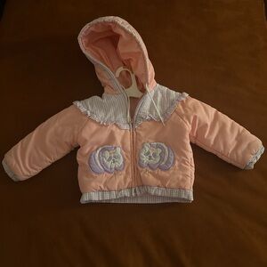 Vintage Pink and Purple Kids Puffer Jacket